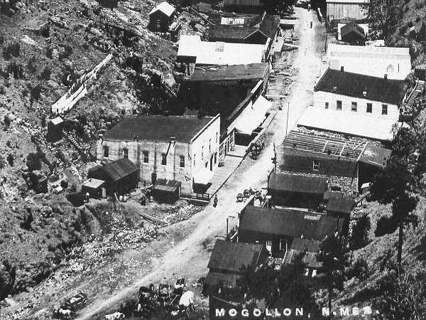 Historical photo of Mogollon, New Mexico